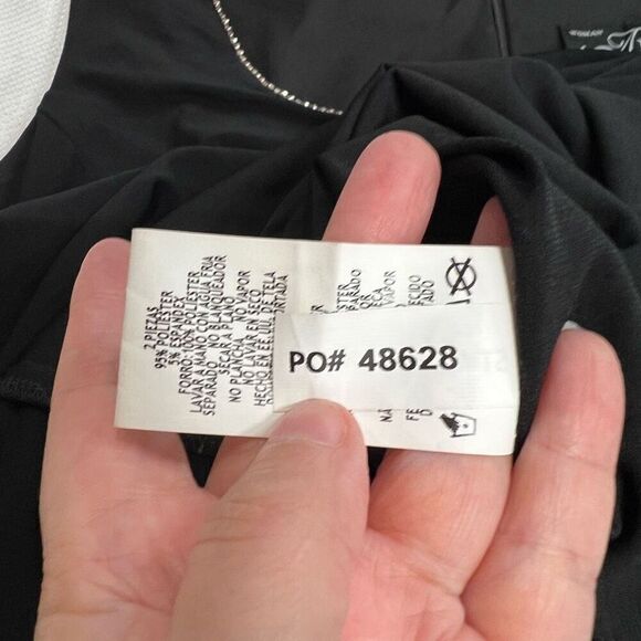 Alex Evenings Black‎ Diamond Rhinestone Trim Dress Sz 24W Women’s Formal Guest - Picture 6 of 10